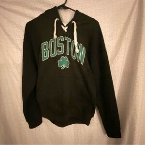 Boston Celtics Black and Green Hoodie Bay State Apparel Men Size S